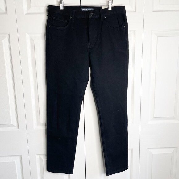 Everlane Uniform The Slim High Stretch Black Denim Jeans Men's Size 35x32 NWT